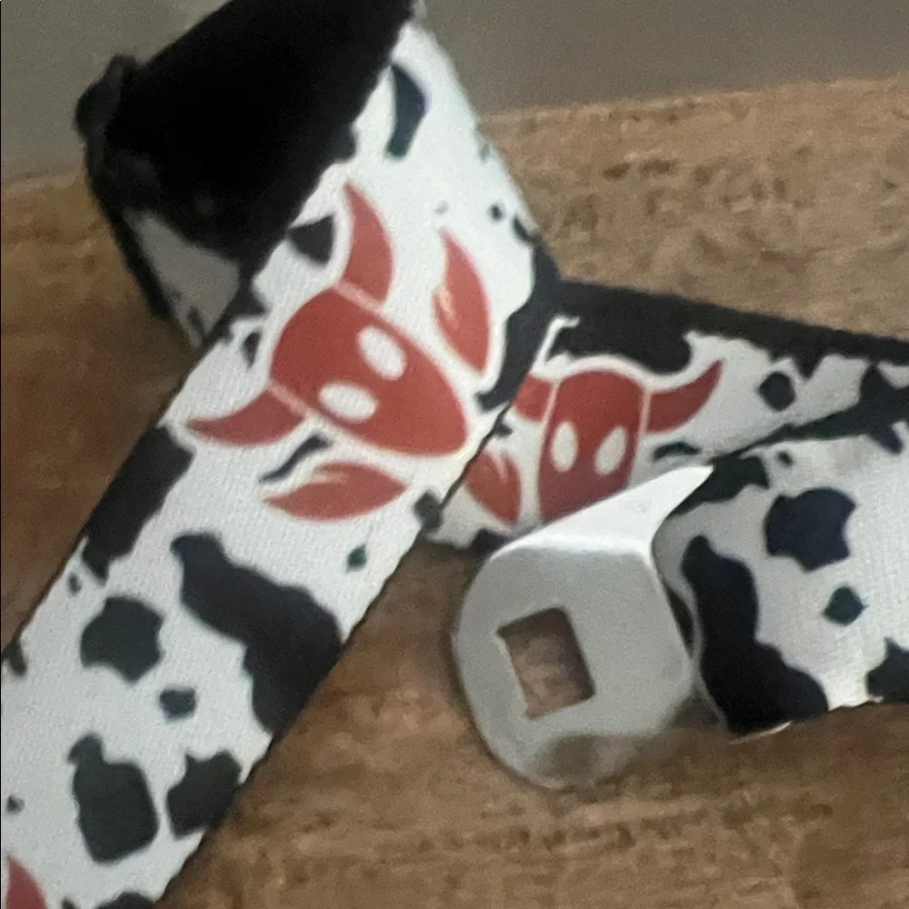 Disney Black and White Belt with Red Accents